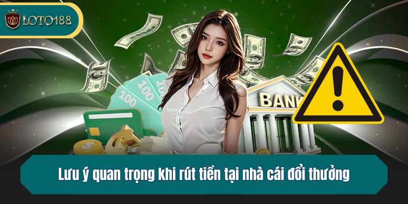Lưu ý quan trọng khi rút tiền tại nhà cái đổi thưởng